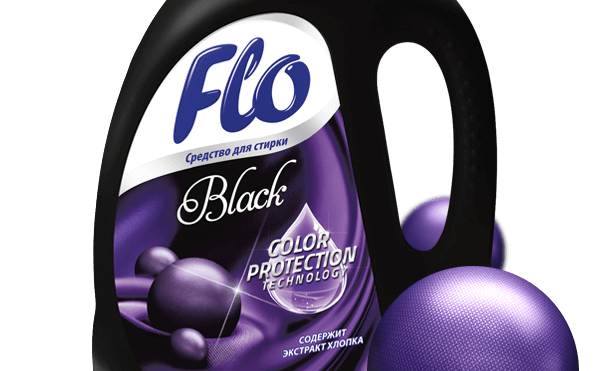 Средство для стирки чёрных тканей Flo Black