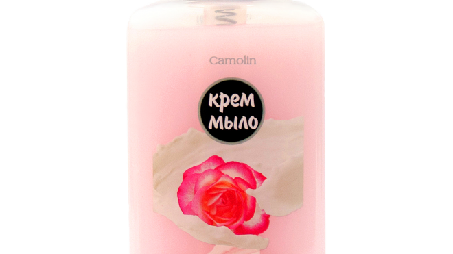 Крем-мыло Camolin роза с протеинами молока и витаминами А,Е,F