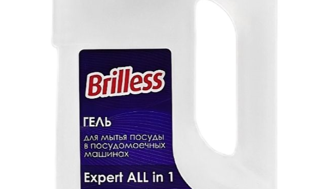 Гель для мытья посуды в посудомоечных машинах Expert ALL in 1 Brilless